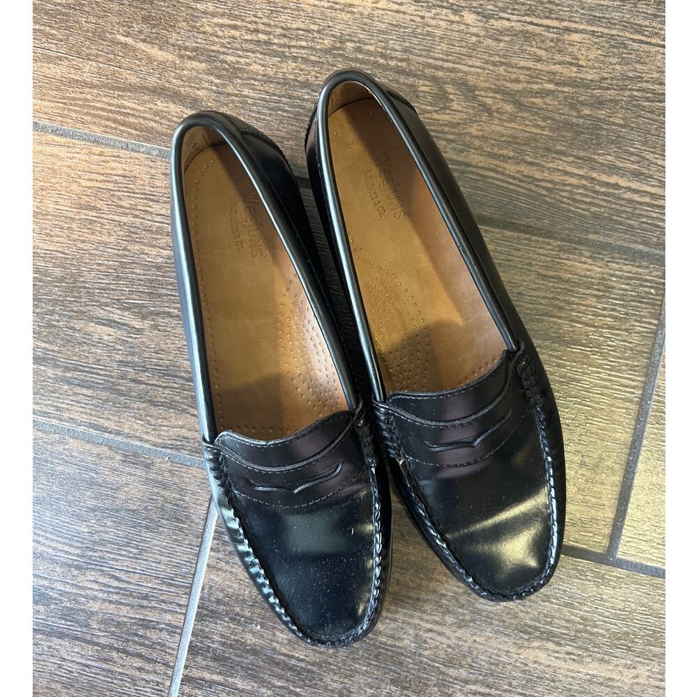 G.H. Bass & Co. Black Leather Penny Loafers